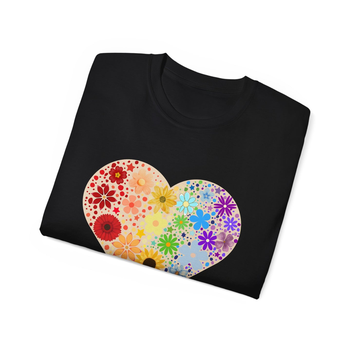 Flower Heart Unisex Ultra Cotton Tee