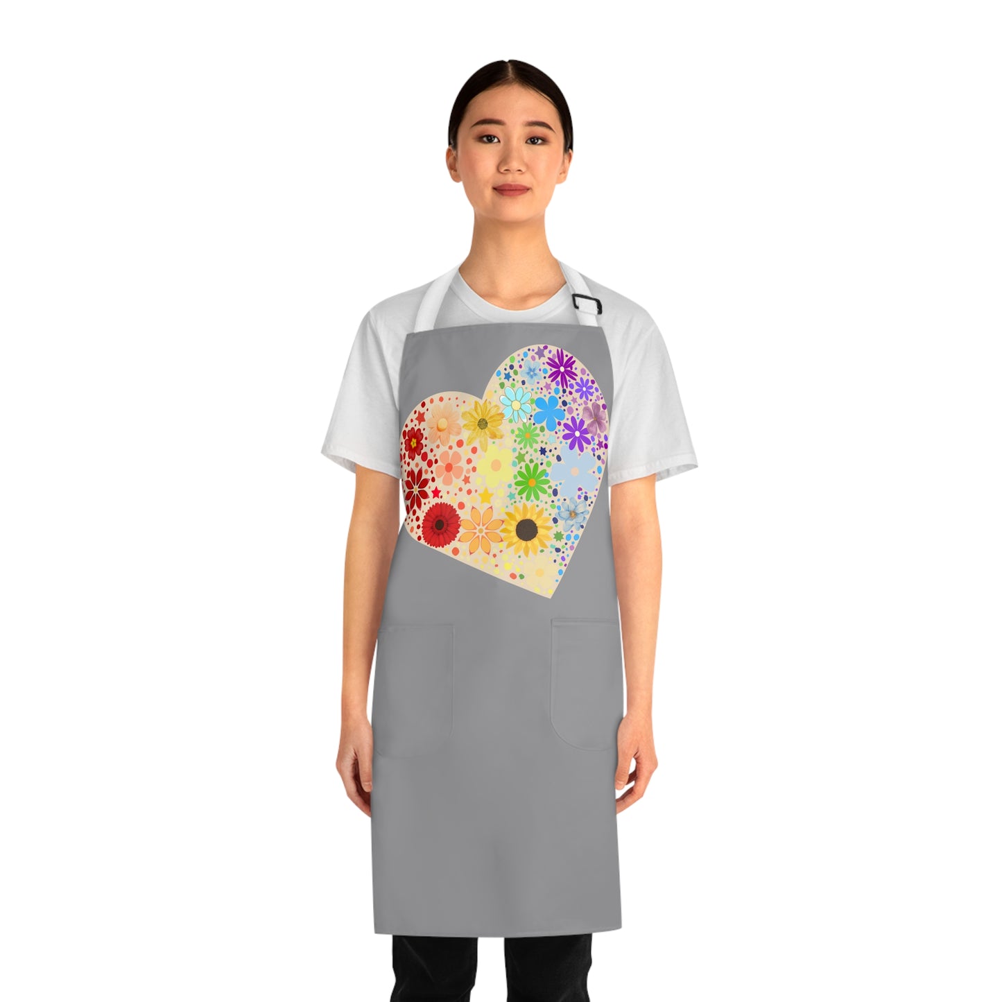 Heart of flowers Apron