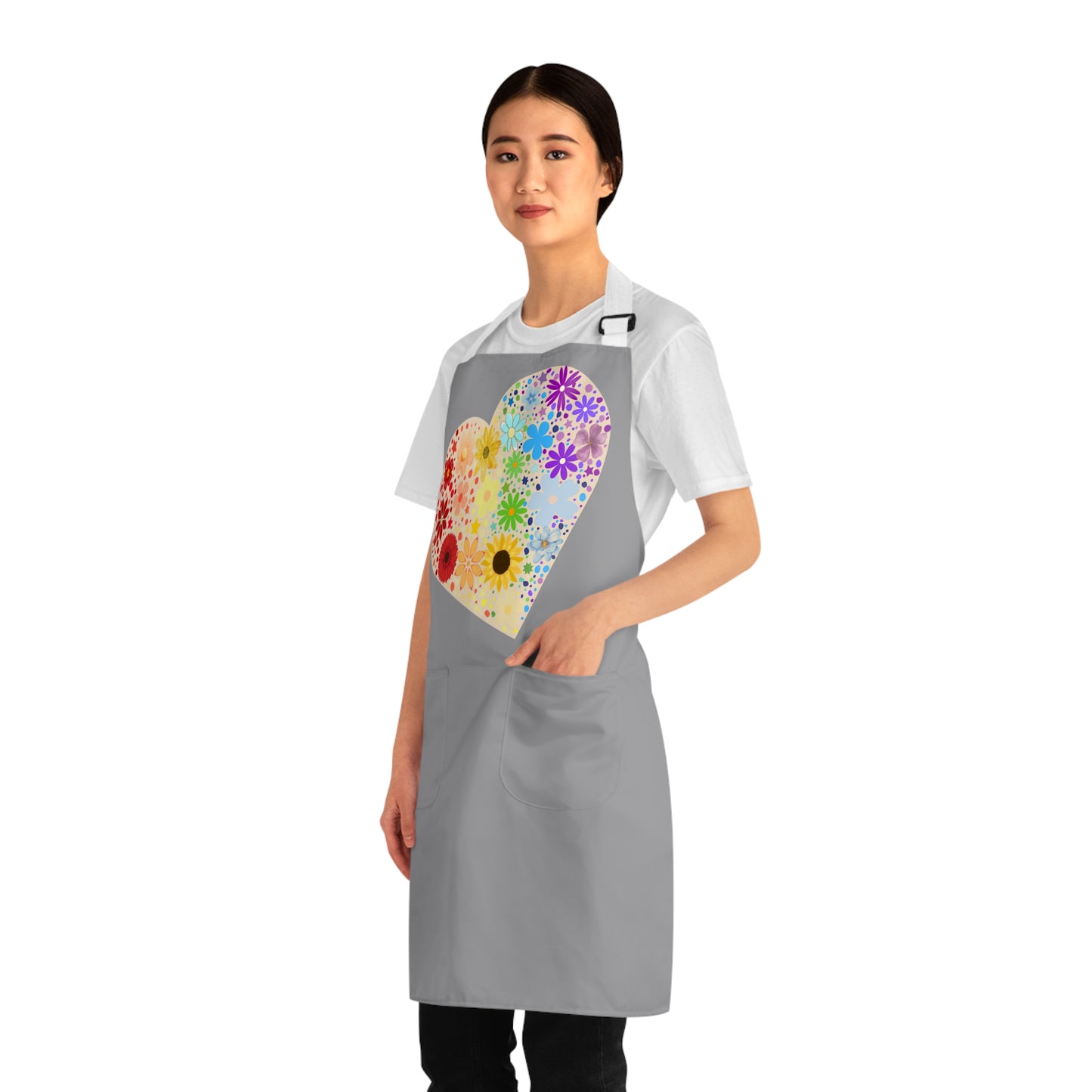 Heart of flowers Apron