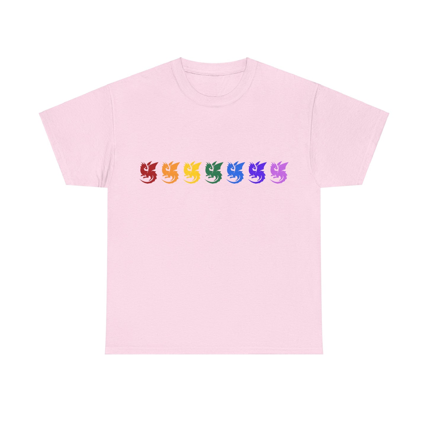 Rainbow Dragons Unisex Heavy Cotton Tee