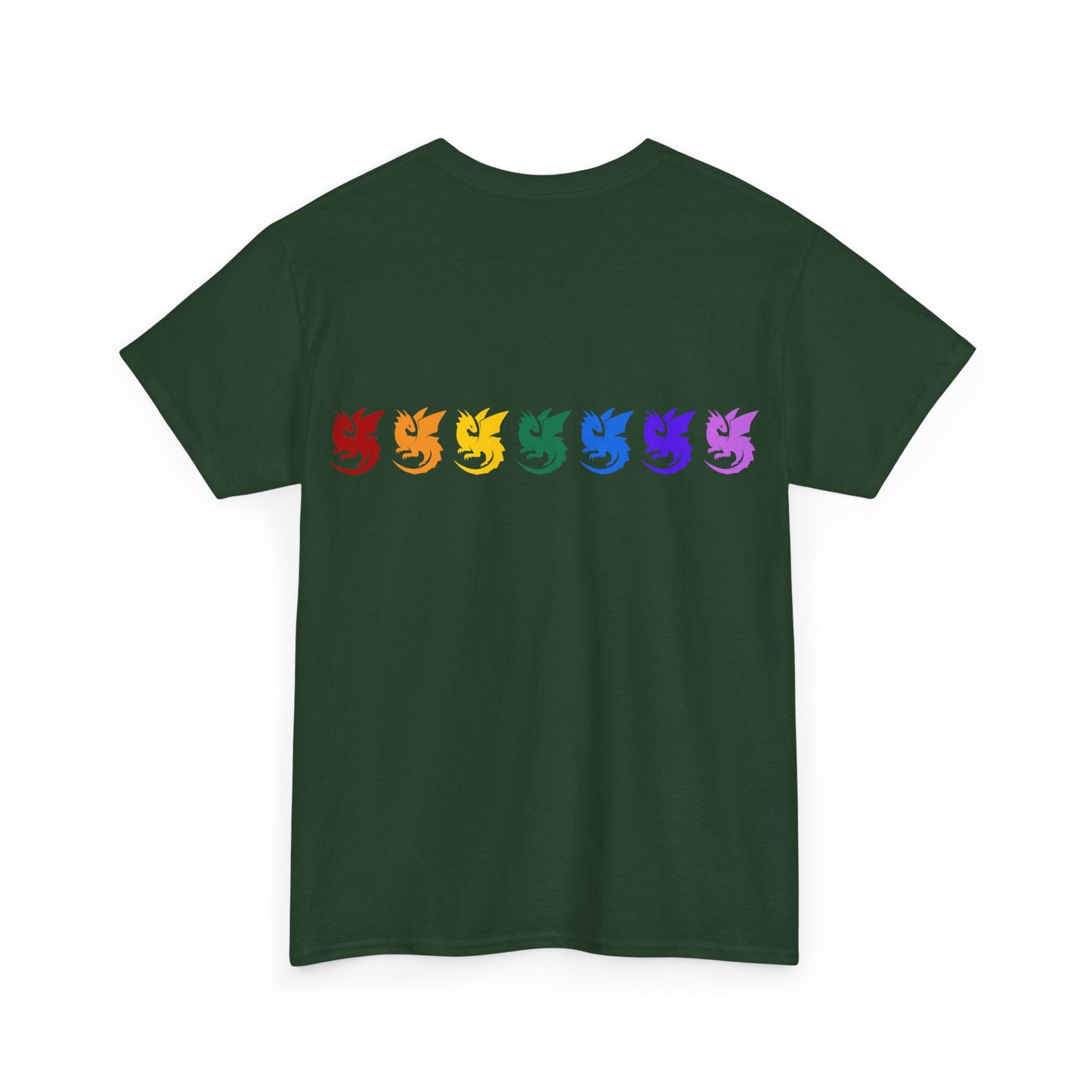 Rainbow Dragons Unisex Heavy Cotton Tee