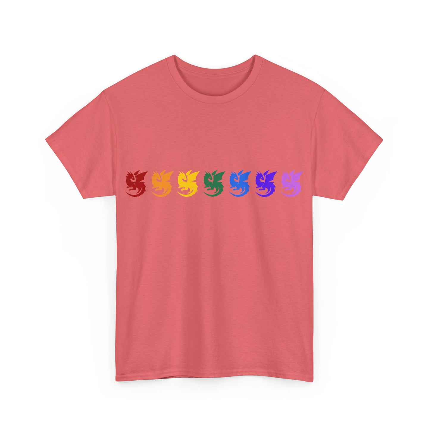 Rainbow Dragons Unisex Heavy Cotton Tee