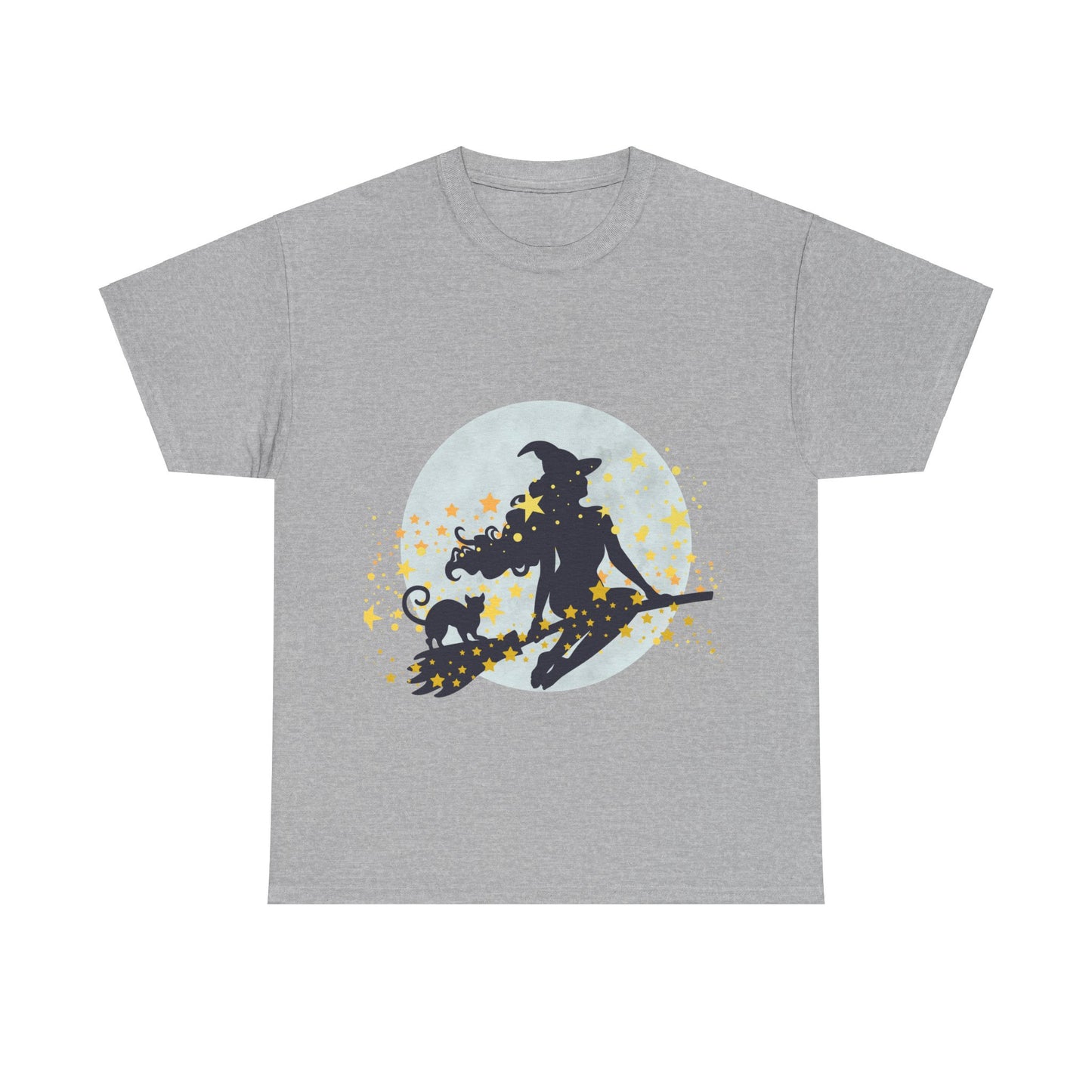 Flying Witch Unisex Heavy Cotton Tee