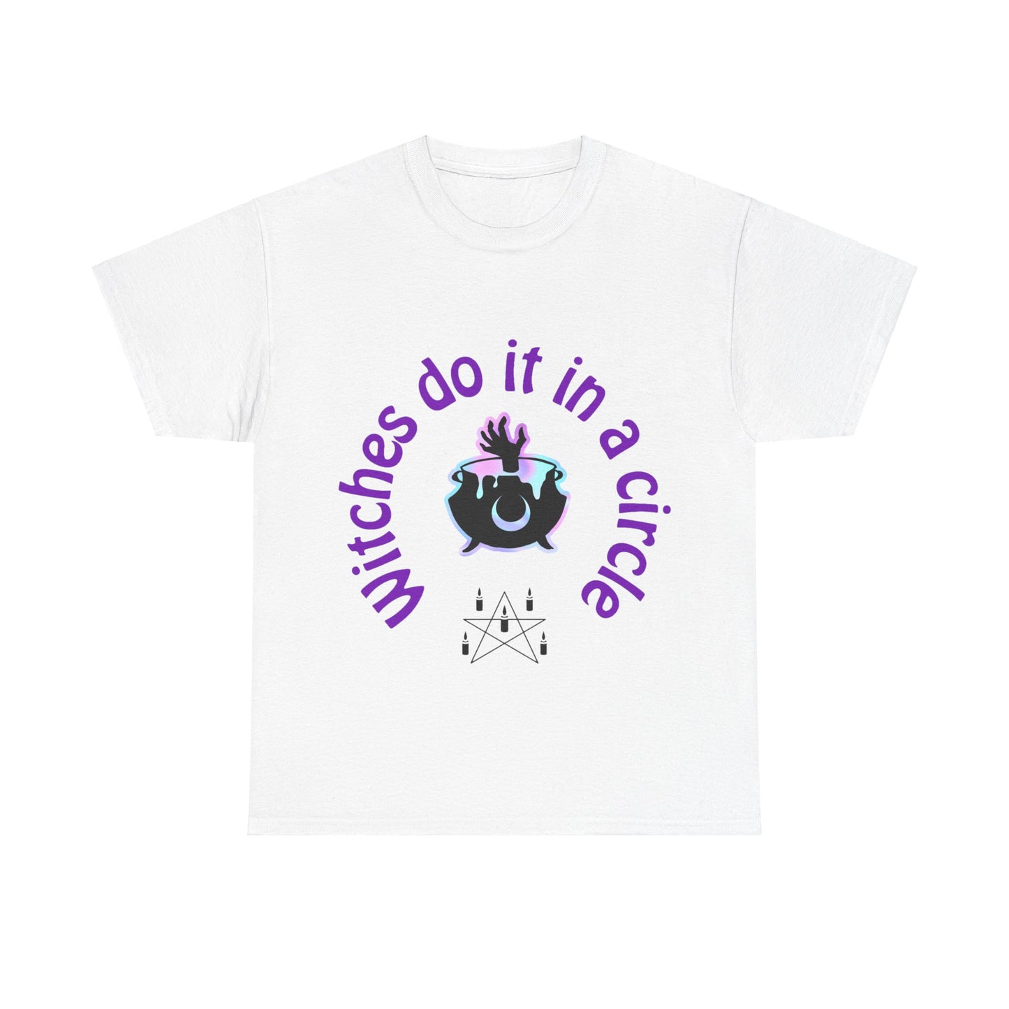 Witches do it in a Circle Unisex Heavy Cotton Tee