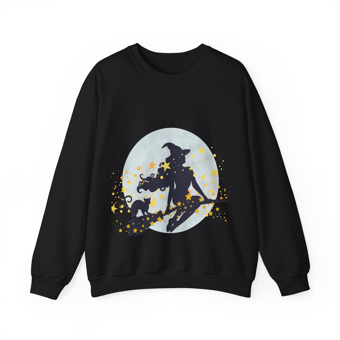 Flying Witch Unisex Heavy Blend™ Crewneck Sweatshirt