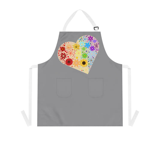 Heart of flowers Apron