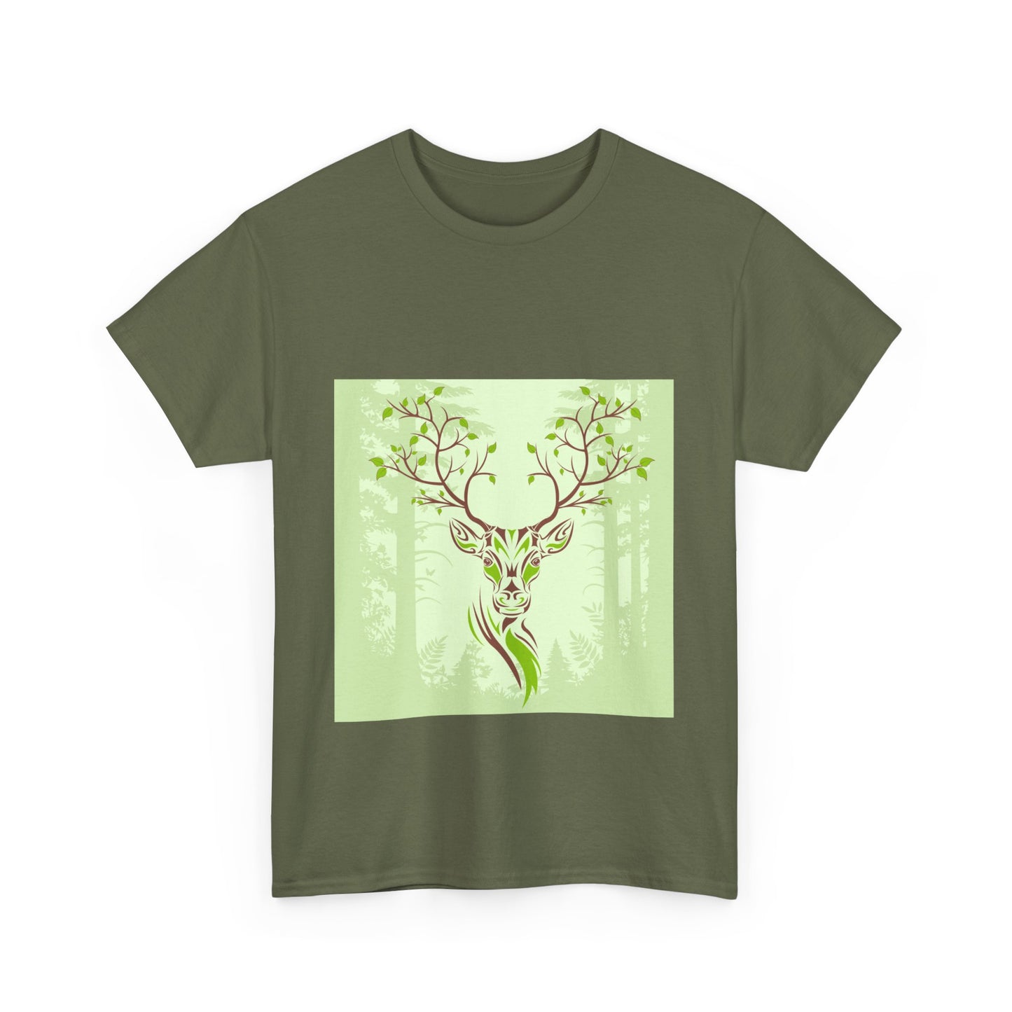 Forest Stag Unisex Heavy Cotton Tee