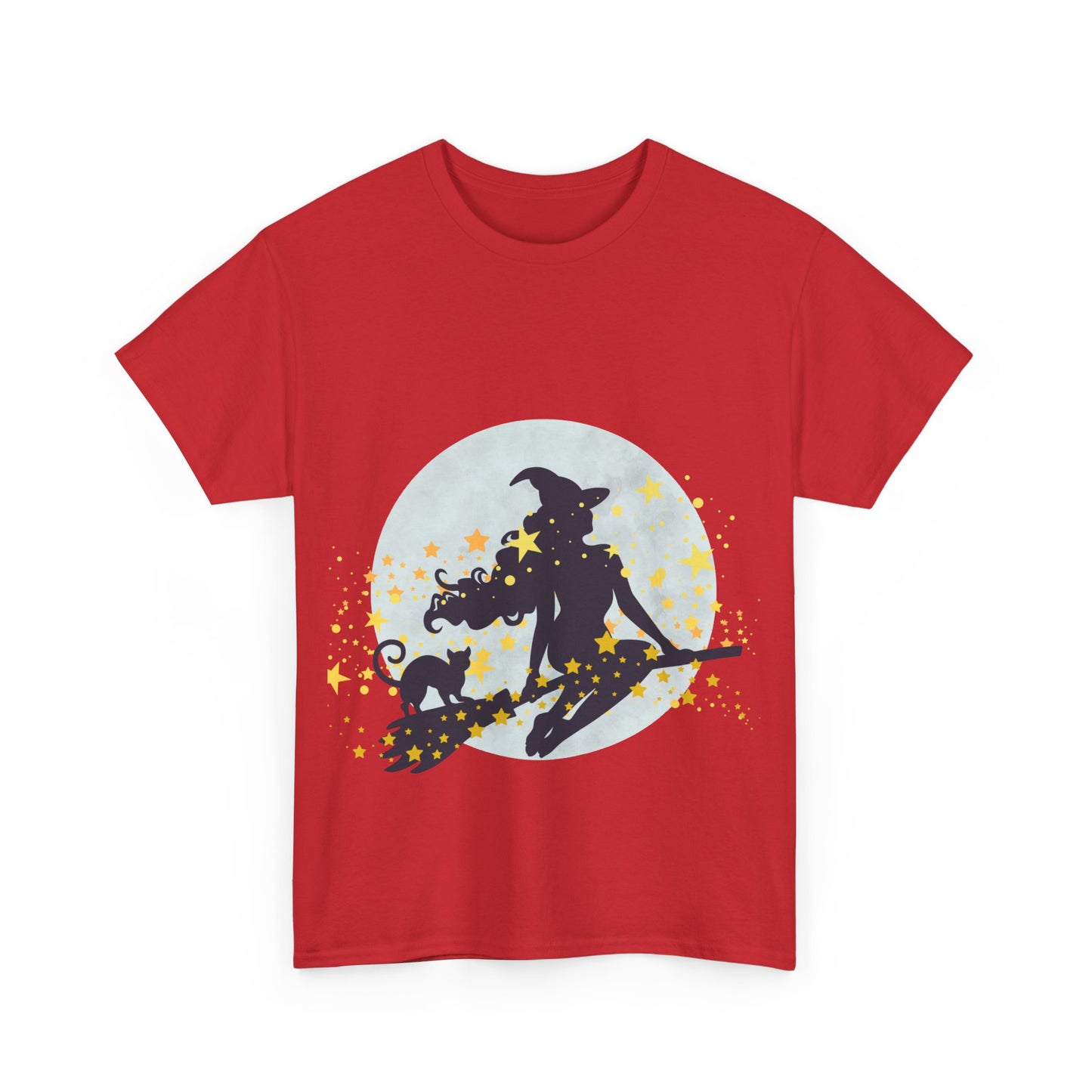 Flying Witch Unisex Heavy Cotton Tee