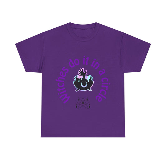 Witches do it in a Circle Unisex Heavy Cotton Tee