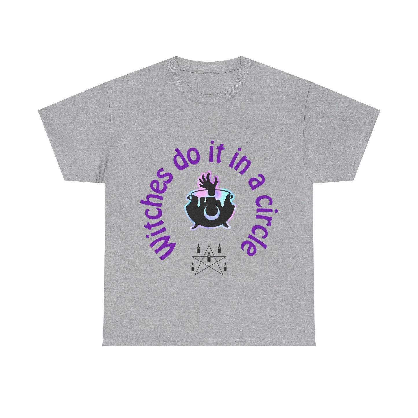 Witches do it in a Circle Unisex Heavy Cotton Tee