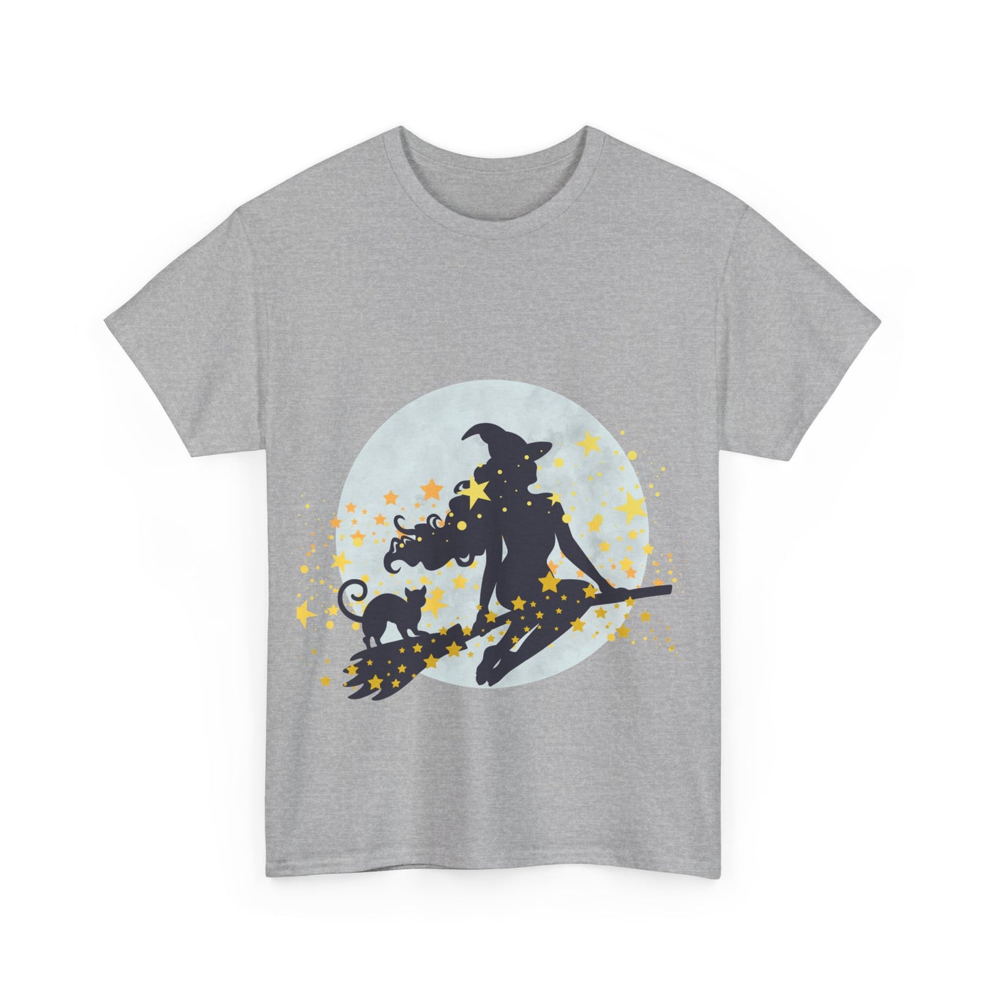 Flying Witch Unisex Heavy Cotton Tee