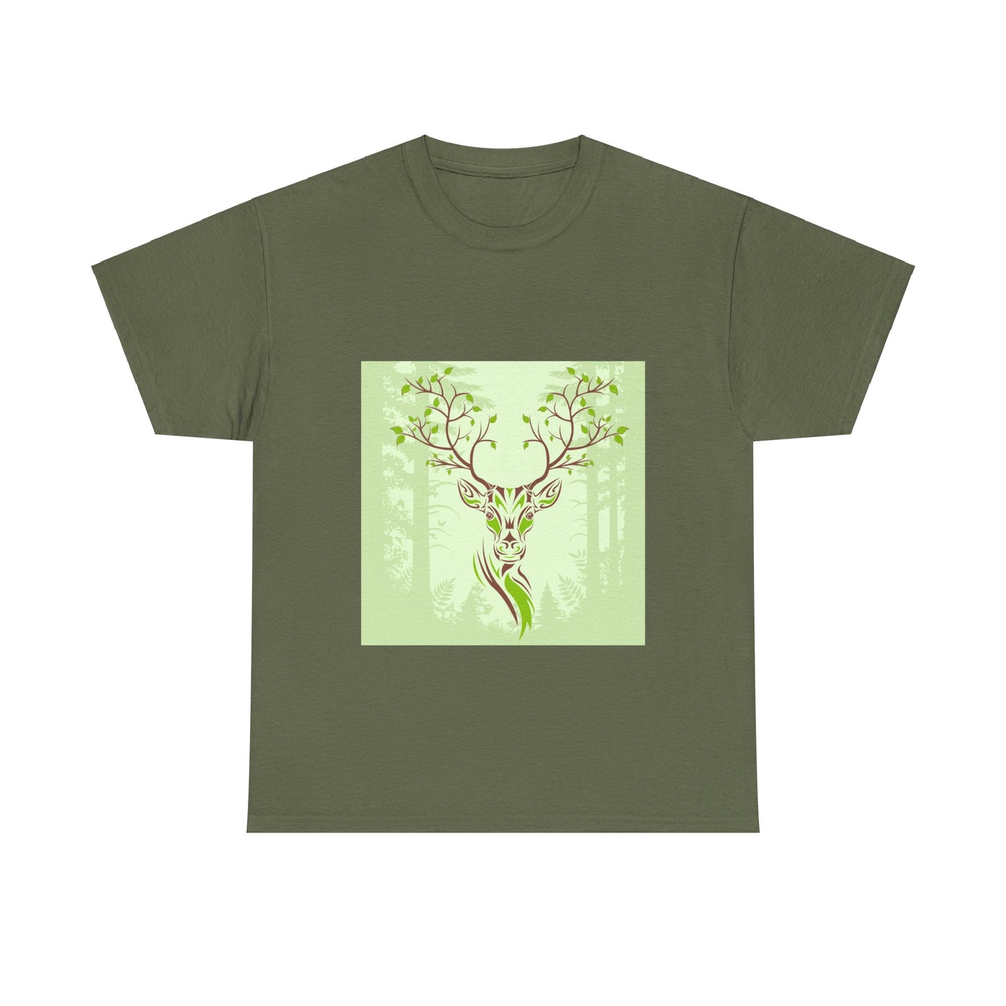 Forest Stag Unisex Heavy Cotton Tee