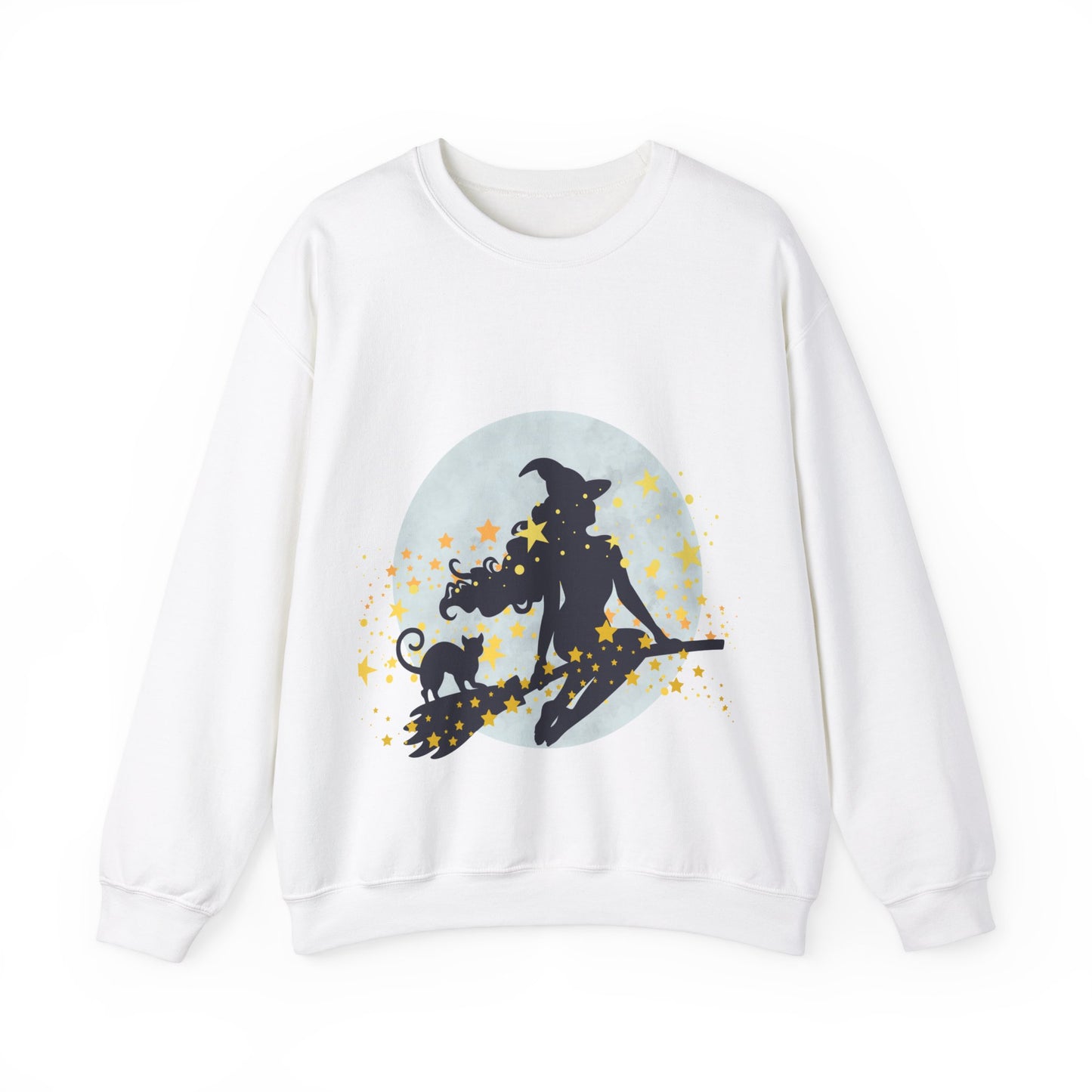 Flying Witch Unisex Heavy Blend™ Crewneck Sweatshirt