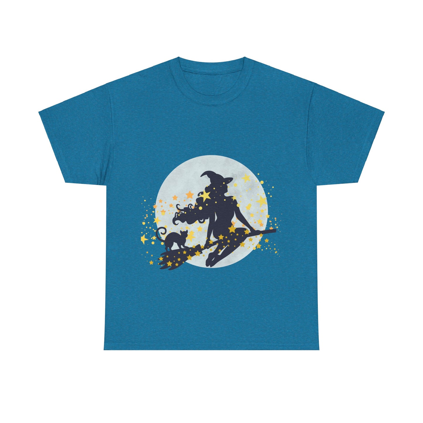 Flying Witch Unisex Heavy Cotton Tee