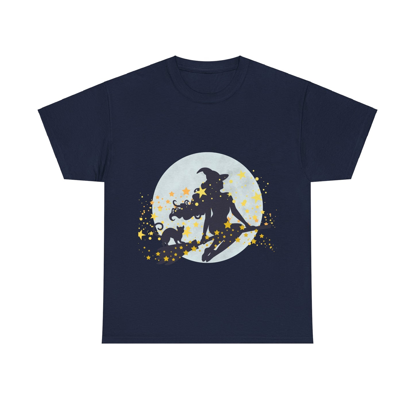 Flying Witch Unisex Heavy Cotton Tee