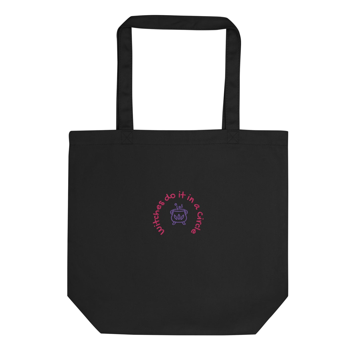 Witches Do it in a Circle  - Embroidered Eco Tote Bag