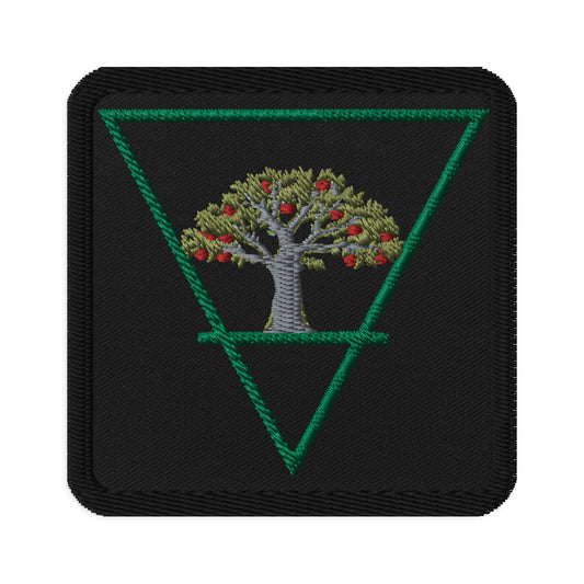 Earth Elemental Symbol Embroidered patch