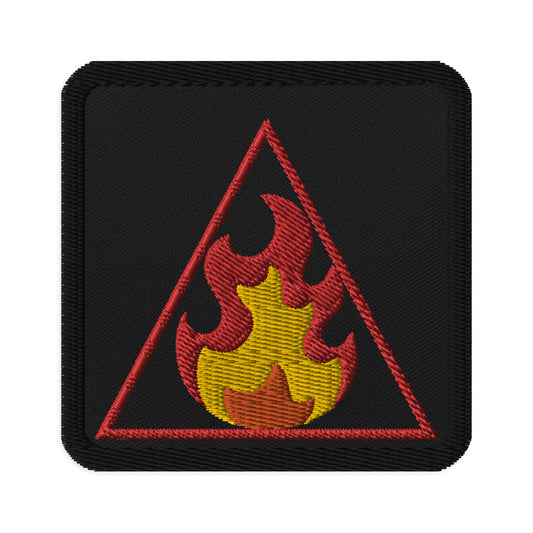 Fire Elemental Symbol Embroidered patch