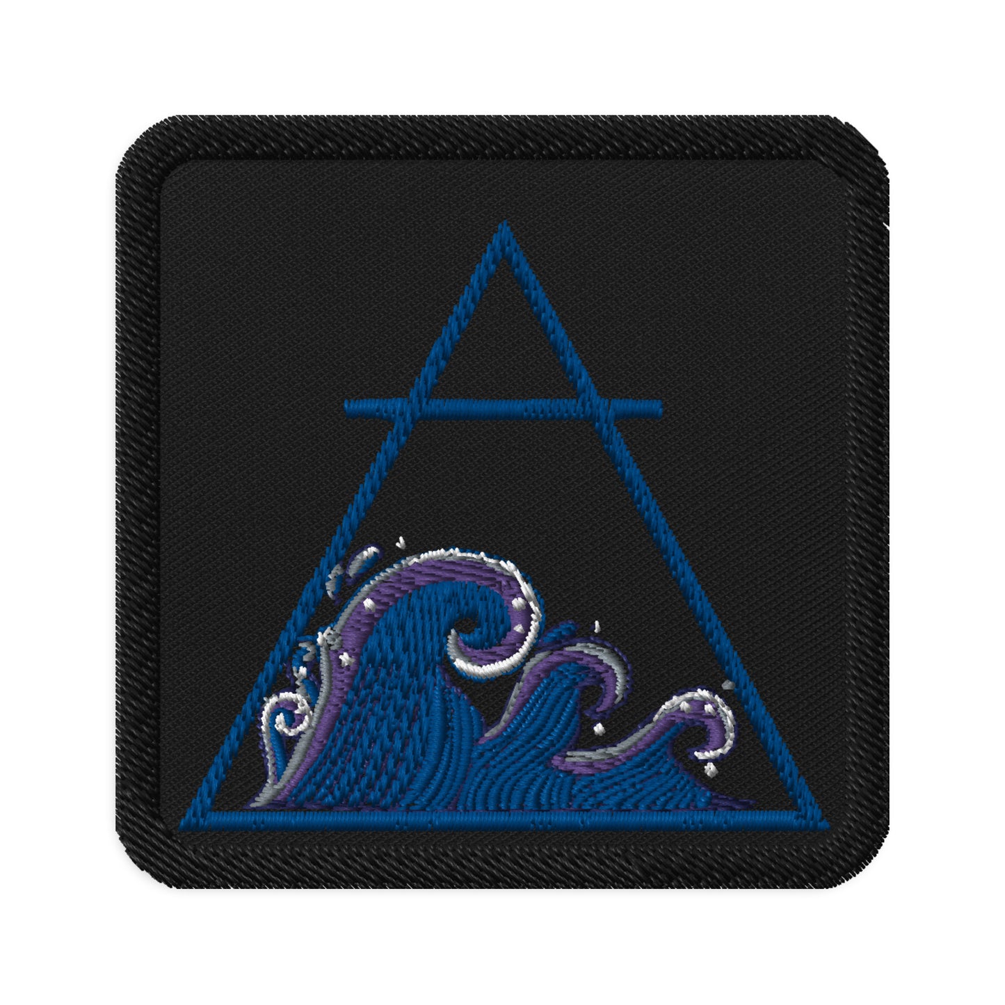 Water Elemental Symbol Embroidered patch