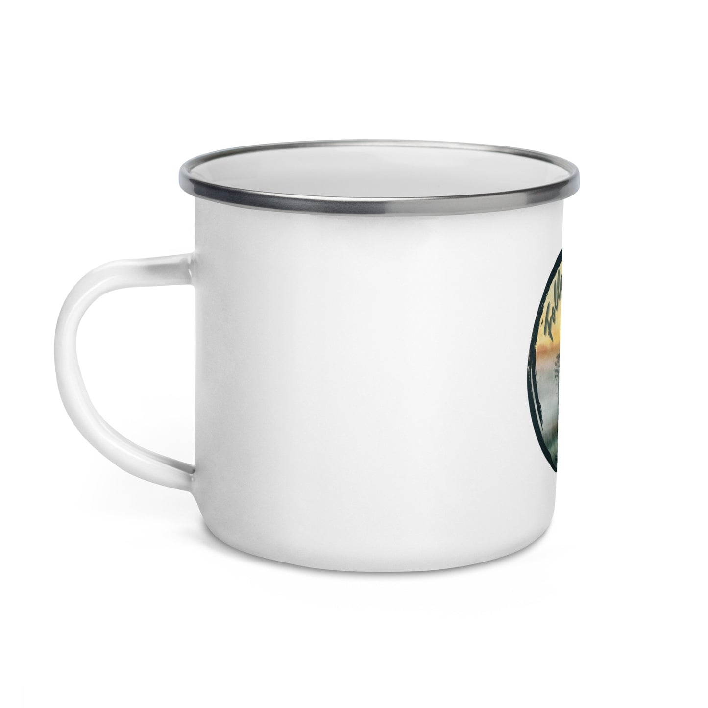 Follow the Sunrise Enamel Mug