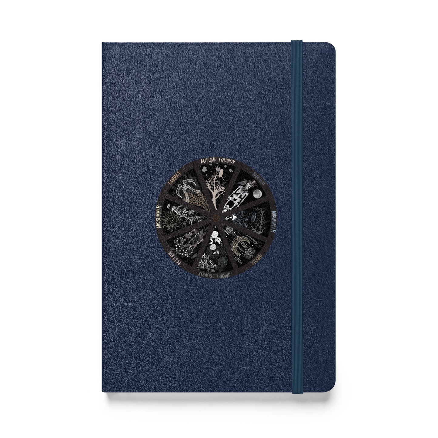 Macabre Wheel of the year Hardcover bound notebook