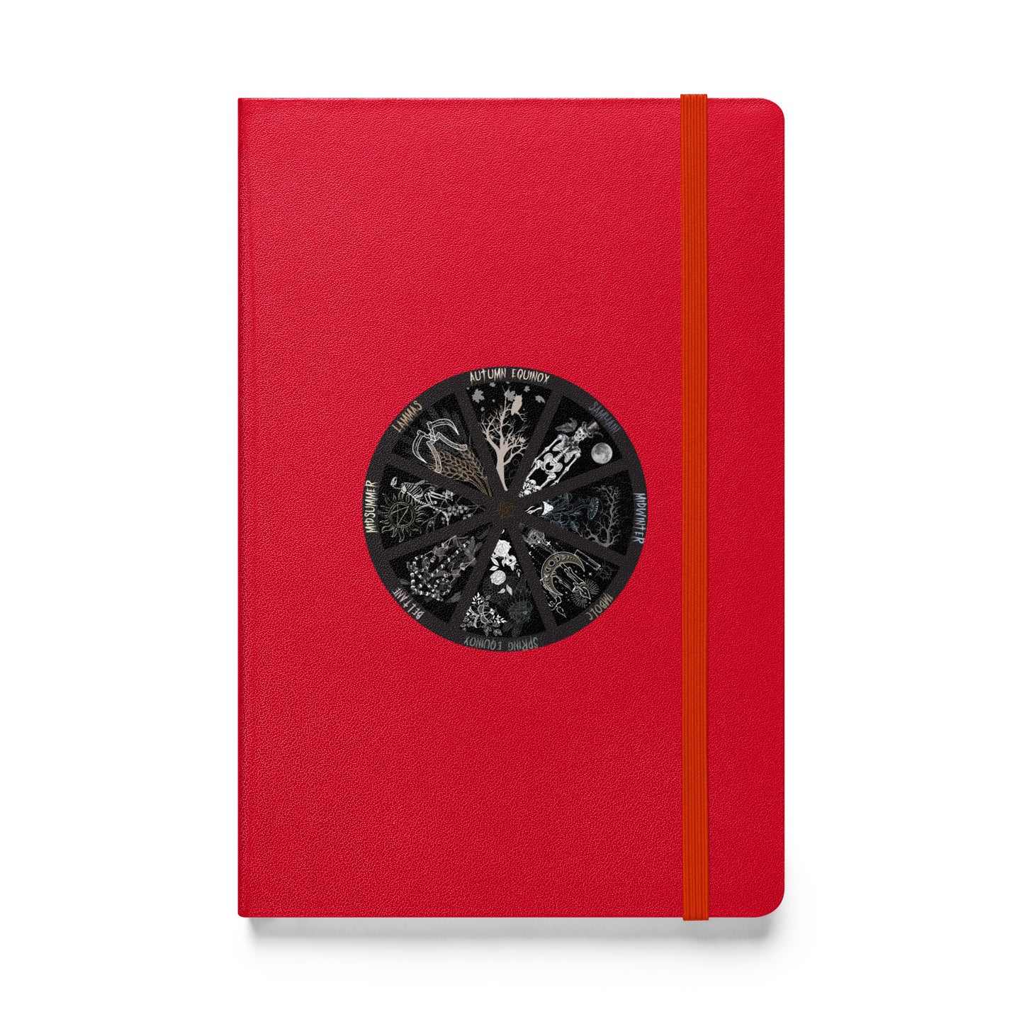 Macabre Wheel of the year Hardcover bound notebook