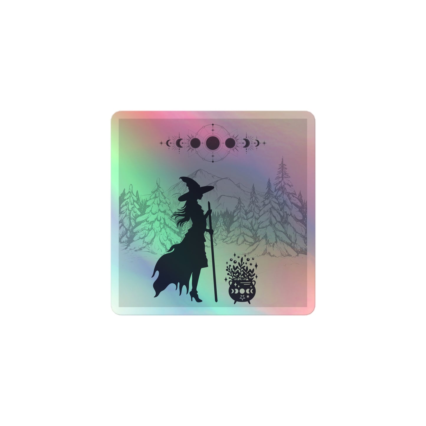 Mountain Witch Holographic sticker