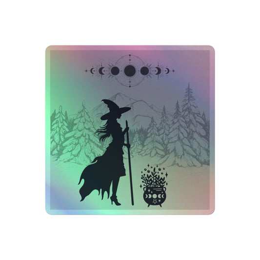 Mountain Witch Holographic sticker