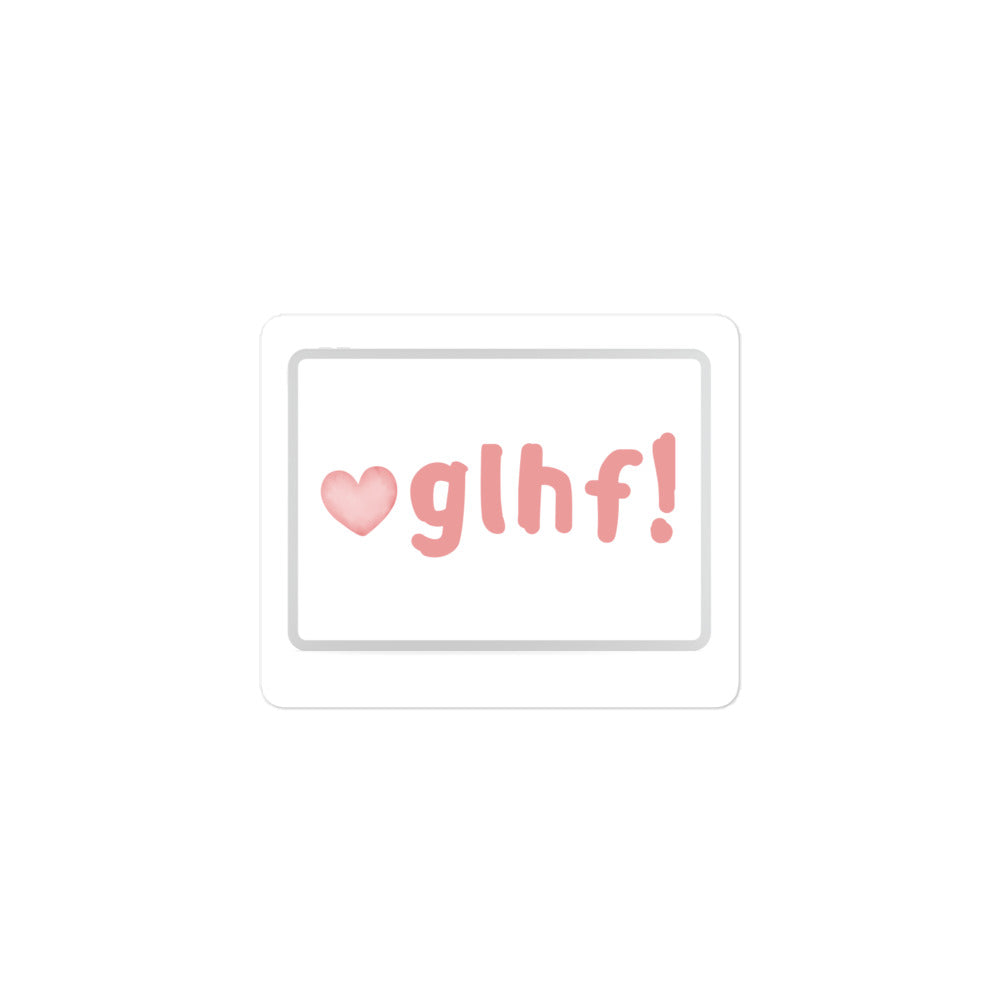 GLHF sticker