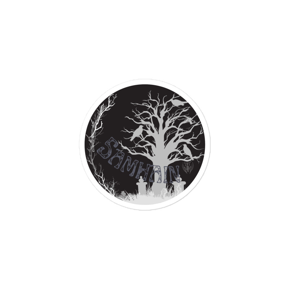 B&W Samhain Sabbat sticker