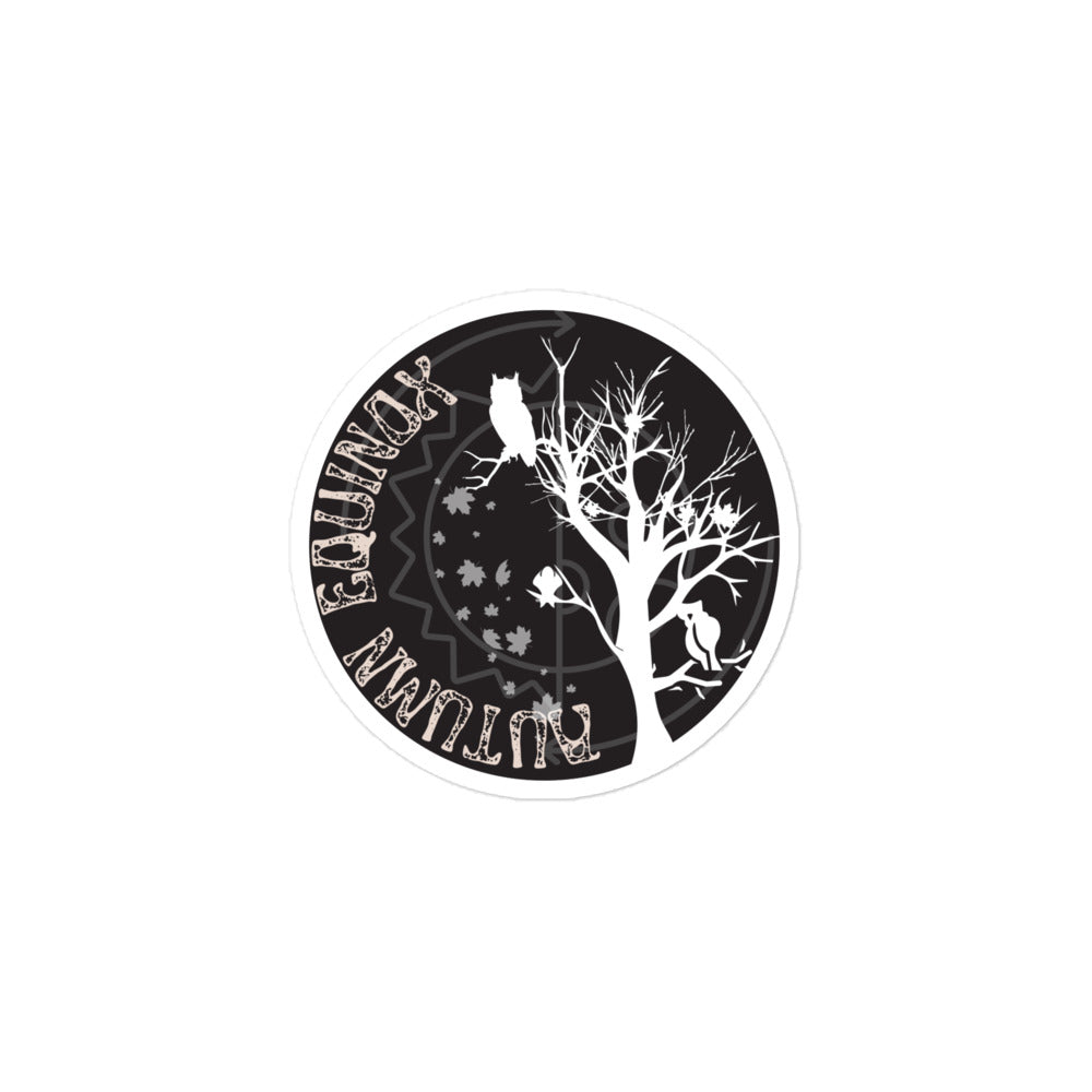 B&W Autumn Equinox Sabbat sticker