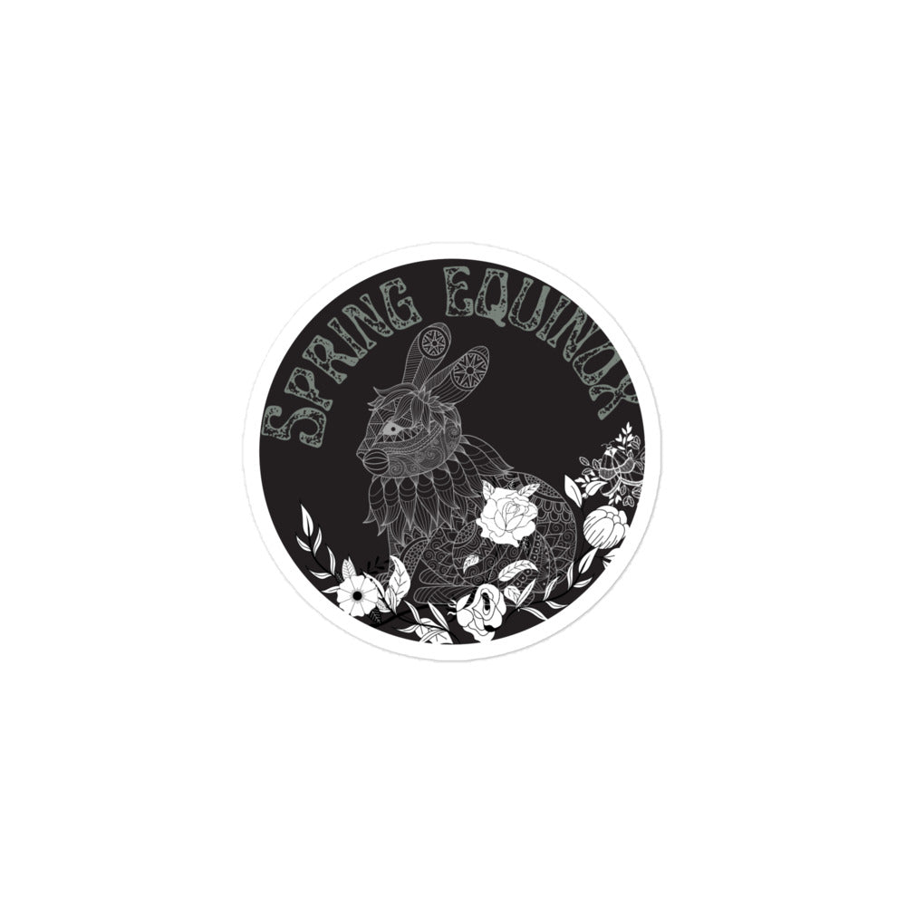 B&W Spring Equinox Sabbat sticker