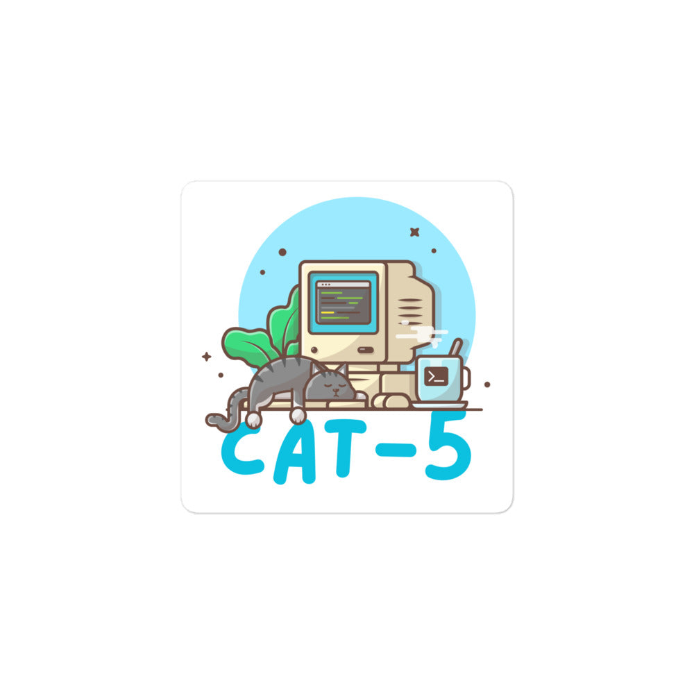 Cat-5 Nap sticker