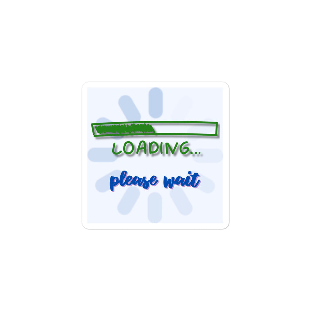 Loading please wait sticker