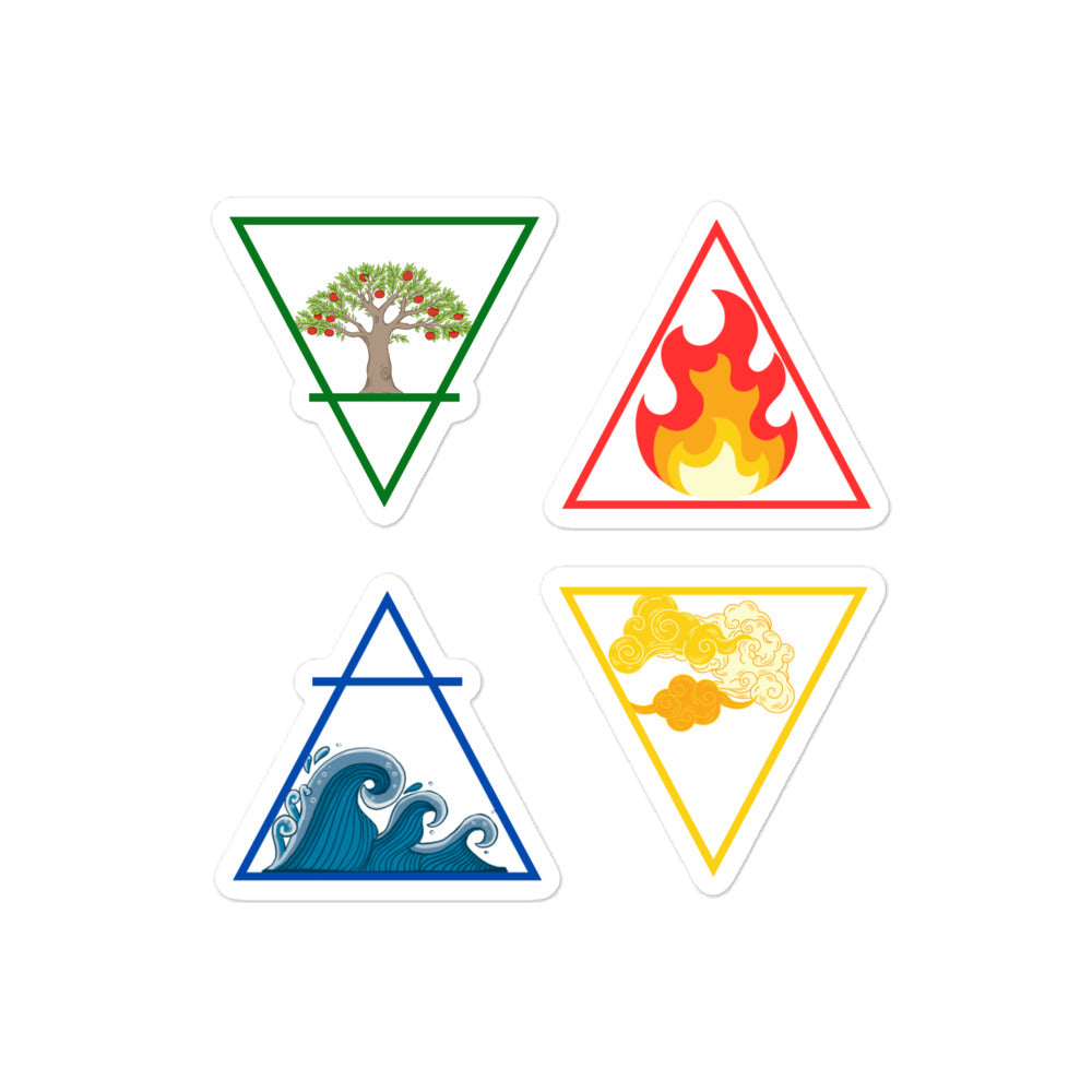 Elemental symbol set sticker