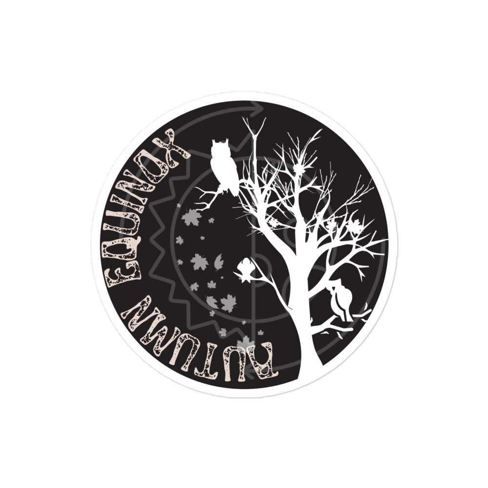 B&W Autumn Equinox Sabbat sticker