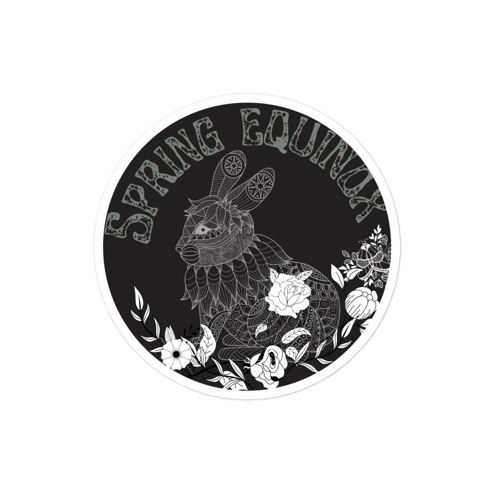 B&W Spring Equinox Sabbat sticker