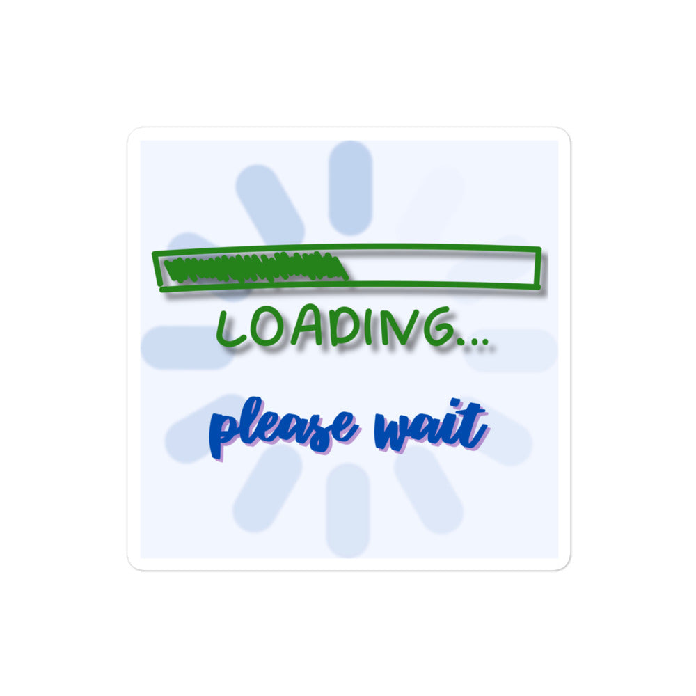 Loading please wait sticker