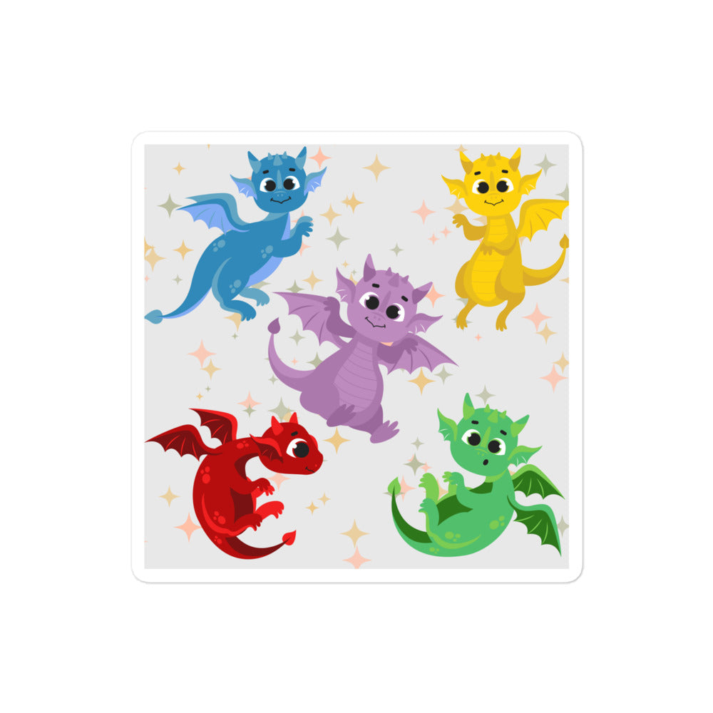 Elemental dragons stickers