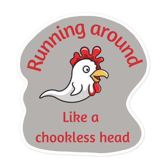 Chookless head sticker