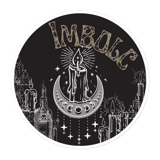 B&W Imbolc Sabbat sticker