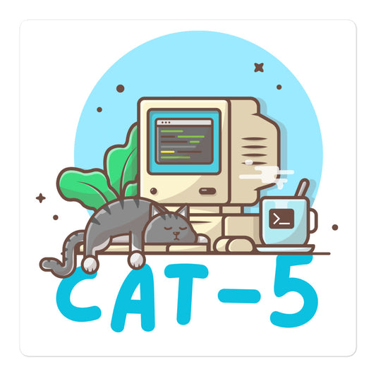 Cat-5 Nap sticker