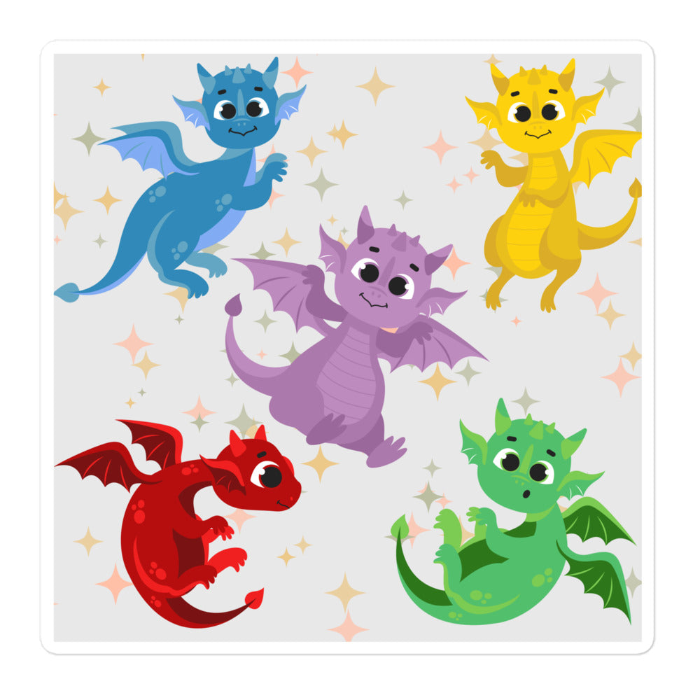 Elemental dragons stickers