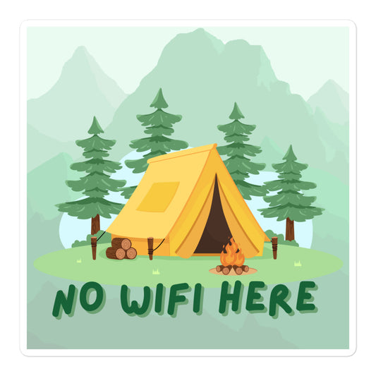 No wifi here sticker