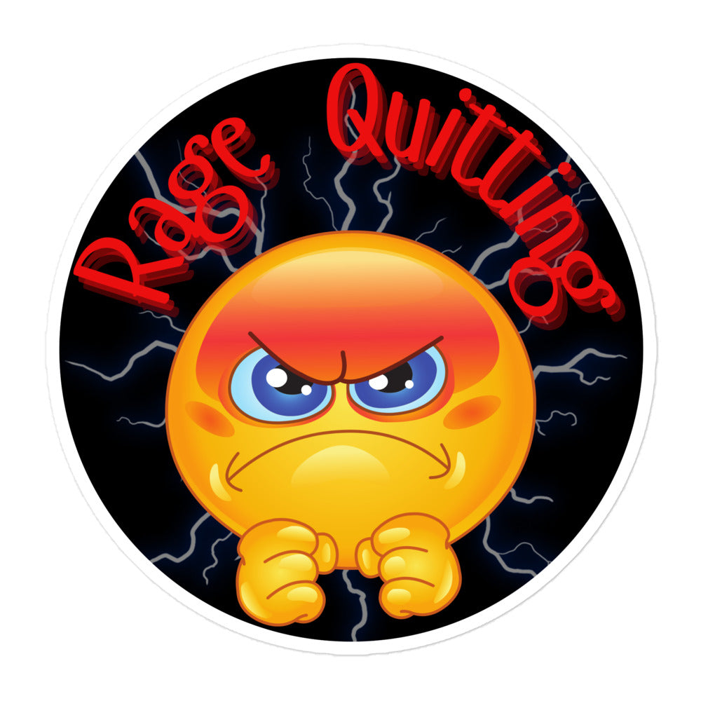 Rage Quitting sticker