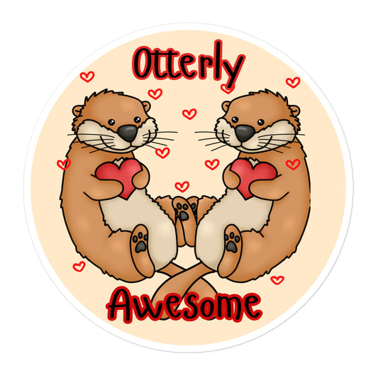 Otterly Awesome sticker